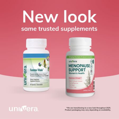 Univera Femme Vitale Container - Promotes Healthy Hormone Balance - 60 capsules