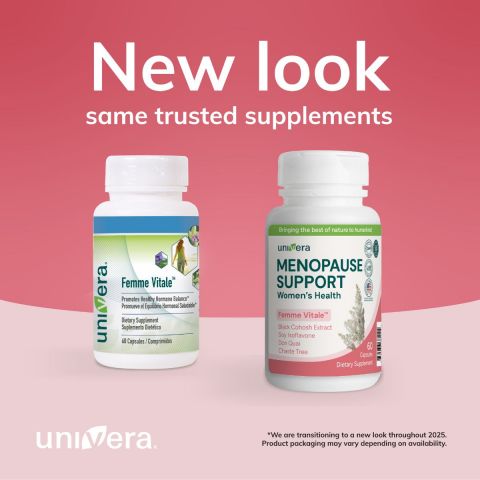 Univera Femme Vitale Container - Promotes Healthy Hormone Balance - 60 capsules