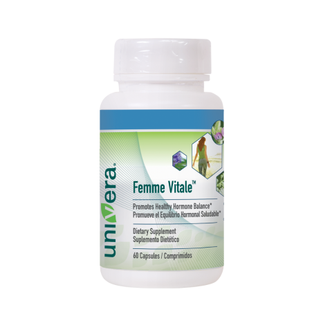 Univera Femme Vitale Container - Promotes Healthy Hormone Balance - 60 capsules