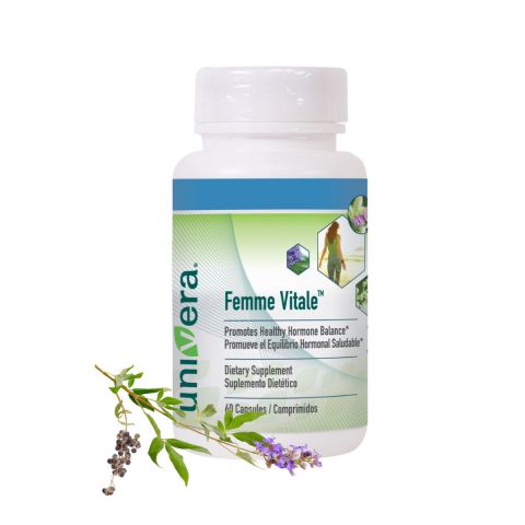 Univera Femme Vitale Container - Promotes Healthy Hormone Balance - 60 capsules