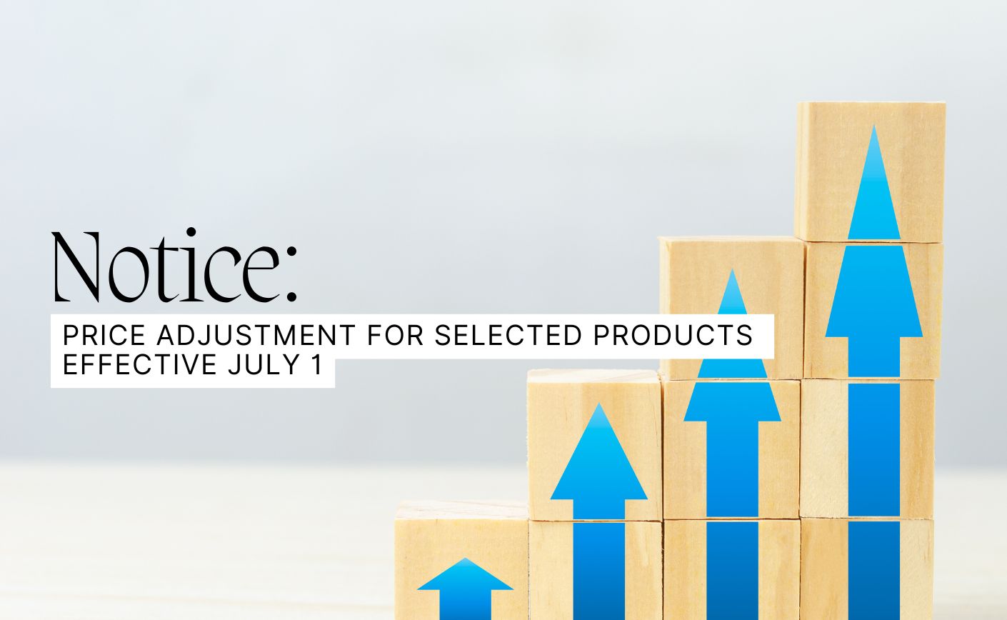 Important Notice: Price Adjustment for Selected Products